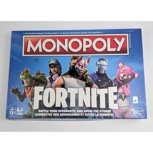 Monopoly Fortnite Limited Edition Board Game Fortnite Game 100% Complete